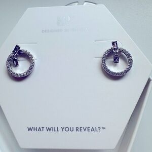 Bomb party the sterling club Elegant Silver Hoop Earrings